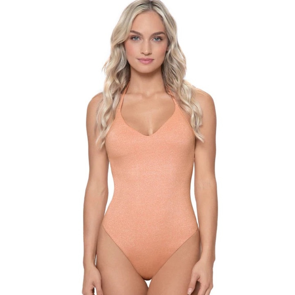 PQ Swim Citrine Iris One Piece Swimsuit – Size Small